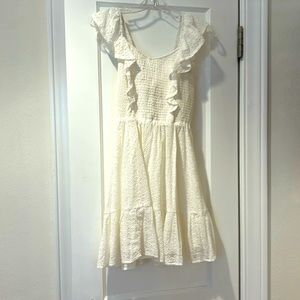 white mini dress casual